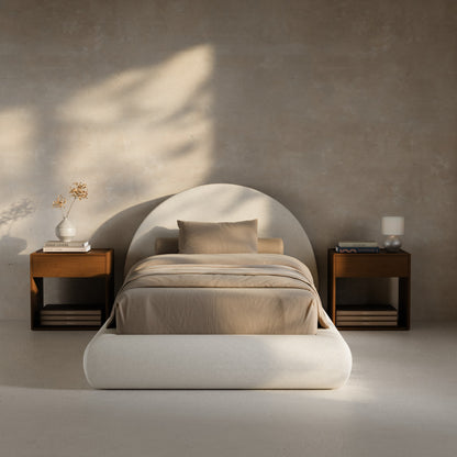 RECCI AirFrame™ Bed Frame with Half-Moon Headboard