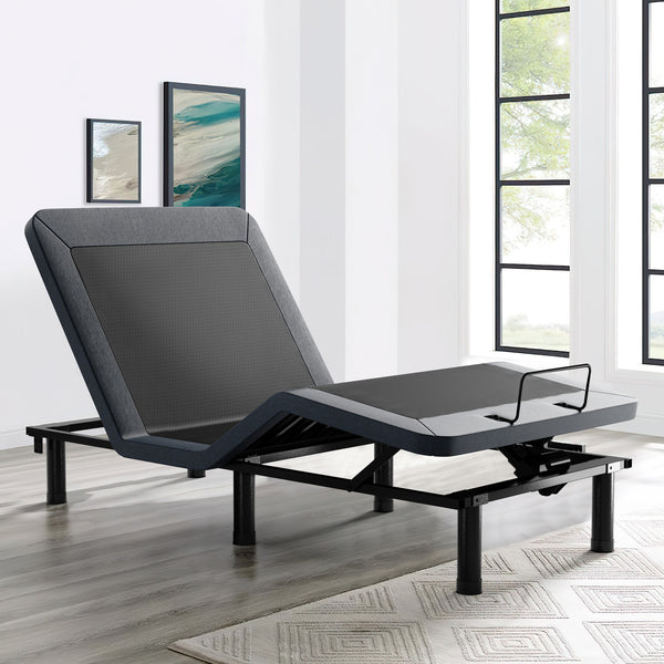 Adjustable Bed Base with Wireless Remote, Adjustable Leg Heights Bed Frame