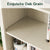 Bookcases with 4 Doors and 1 Drawer, Floor Standing Display Storage with 1 Adjustable Shelf, Tall Bookcase for Home Office, Living Room (White Oak, 4 Doors)