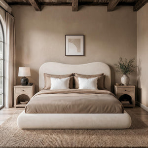RECCI AirFrame™ Bed Frame with Camelback Curved Headboard