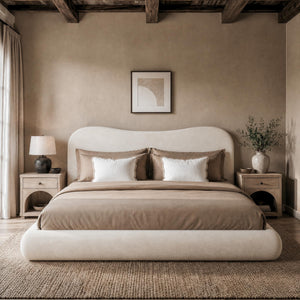 RECCI AirFrame™ Bed Frame with Camelback Curved Headboard