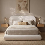 RECCI AirFrame™ Bed Frame with Bread Curved Headboard