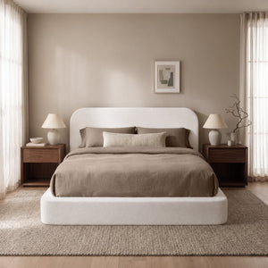 RECCI AirFrame™ Bed Frame with Rounded-Corner Headboard