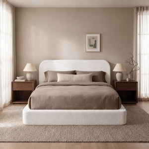 RECCI AirFrame™ Bed Frame with Rounded-Corner Headboard