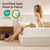 RECCI Cloud Upholstered Bed Frame with Headboard, 5 Inch Foam Padded Platform, No Box Spring, Easy Assembly