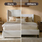 RECCI Upholstered Wingback Bed Frame with Storage Drawers