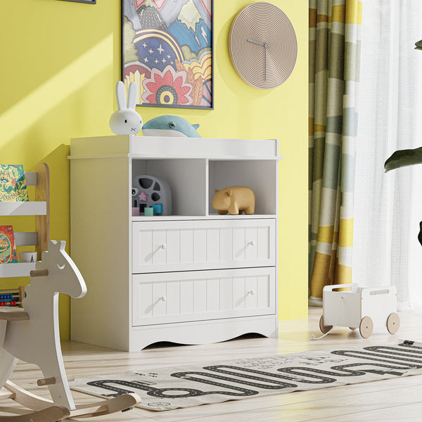 cozy-castle-diaper-changing-table-dresser-baby-dressers-for-nursery-with-2-drawers-baby-changing-staion-easy-to-assemble-white