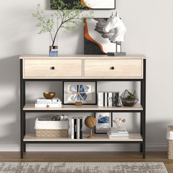 3-tier-console-table-with-drawers-industrial-sofa-entryway-table-narrow-long-with-storage-shelves-hallway-table-for-entryway-living-room-oak